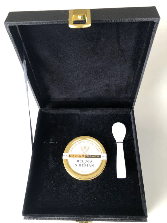 Gift box: Italian Beluga Caviar with Mother of Pearl spoon