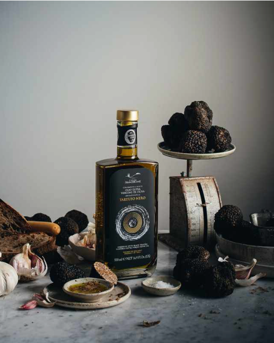 Black truffle EVO 500 mil Terre Francescane Extra Virgin Olive Oil Inf