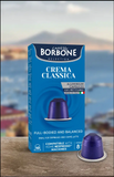 Espresso Caffe’ Borbone – blue Crema – 100 x 3 boxes minimum recycled Packaging with foil capsules