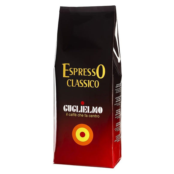 Espresso Coffee` Guglielmo Classico Beans 1 kg x 6 Bags,