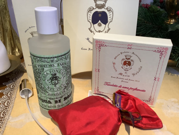 For My Mum 3 specials,Acqua di Rose, 2 Rose Wax tablets & Lavender Silk Sachet Florence since 1612 free delivery Australia wide