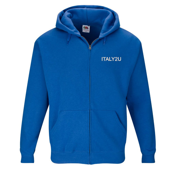 ITALY2U Zip Up Hoodies Jacket Light blue merchandise