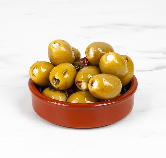 GREEN OLIVES STUFFED WITH CHEESE 600 gr